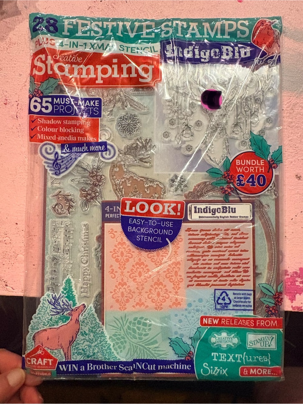 BN CREATIVE EXPRESSIONS FESTIVE STAMPING KIT MAGAZINE